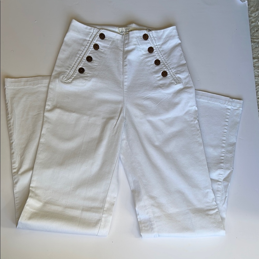 H&M White Wide Leg Pants